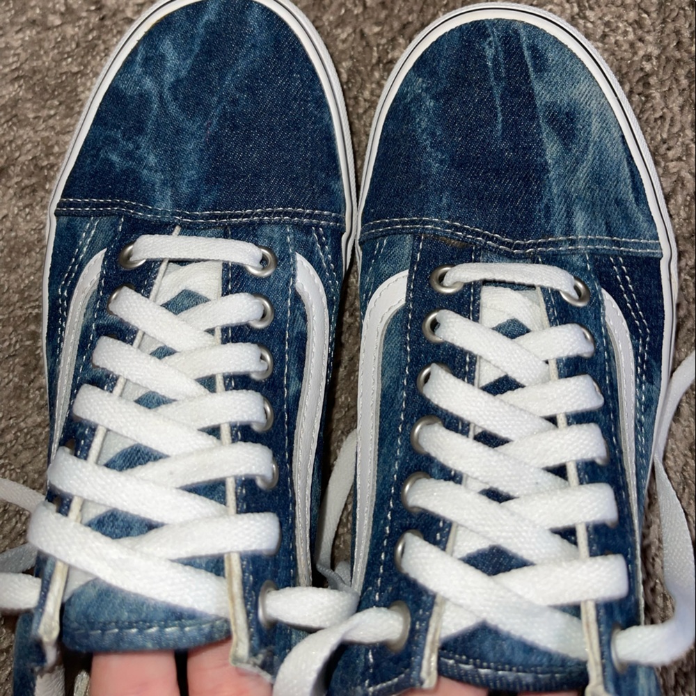 Custom Made Blue Vans - Picture 8 of 8